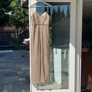 Gold sequin dress - bridesmaid